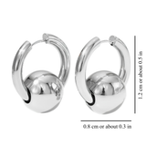 GOLD BALL EARRINGS (PAIR)