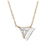 TRIANGULAR CRYSTAL NECKLACE