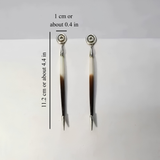 PORCUPINE QUILL EARRINGS (PAIR)
