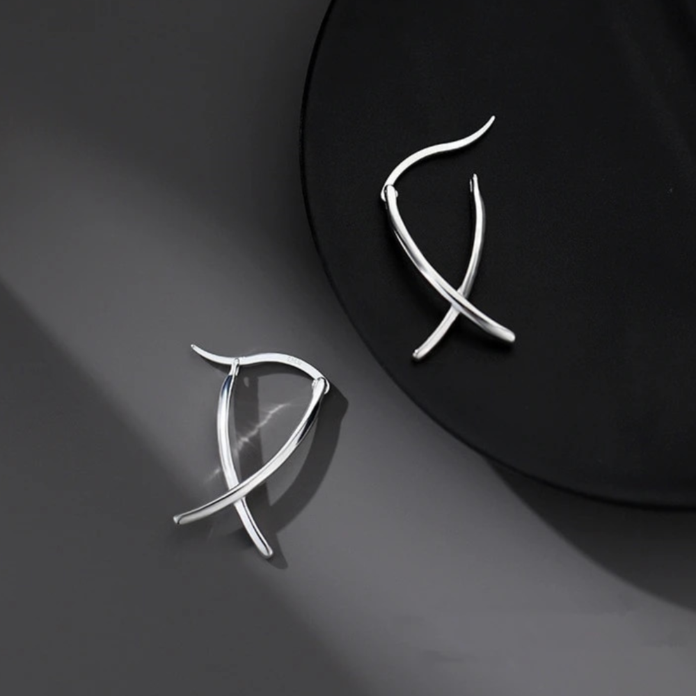 CROSS LINE EARRINGS – Ashlen