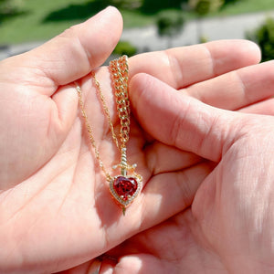 HEART & SWORD NECKLACE