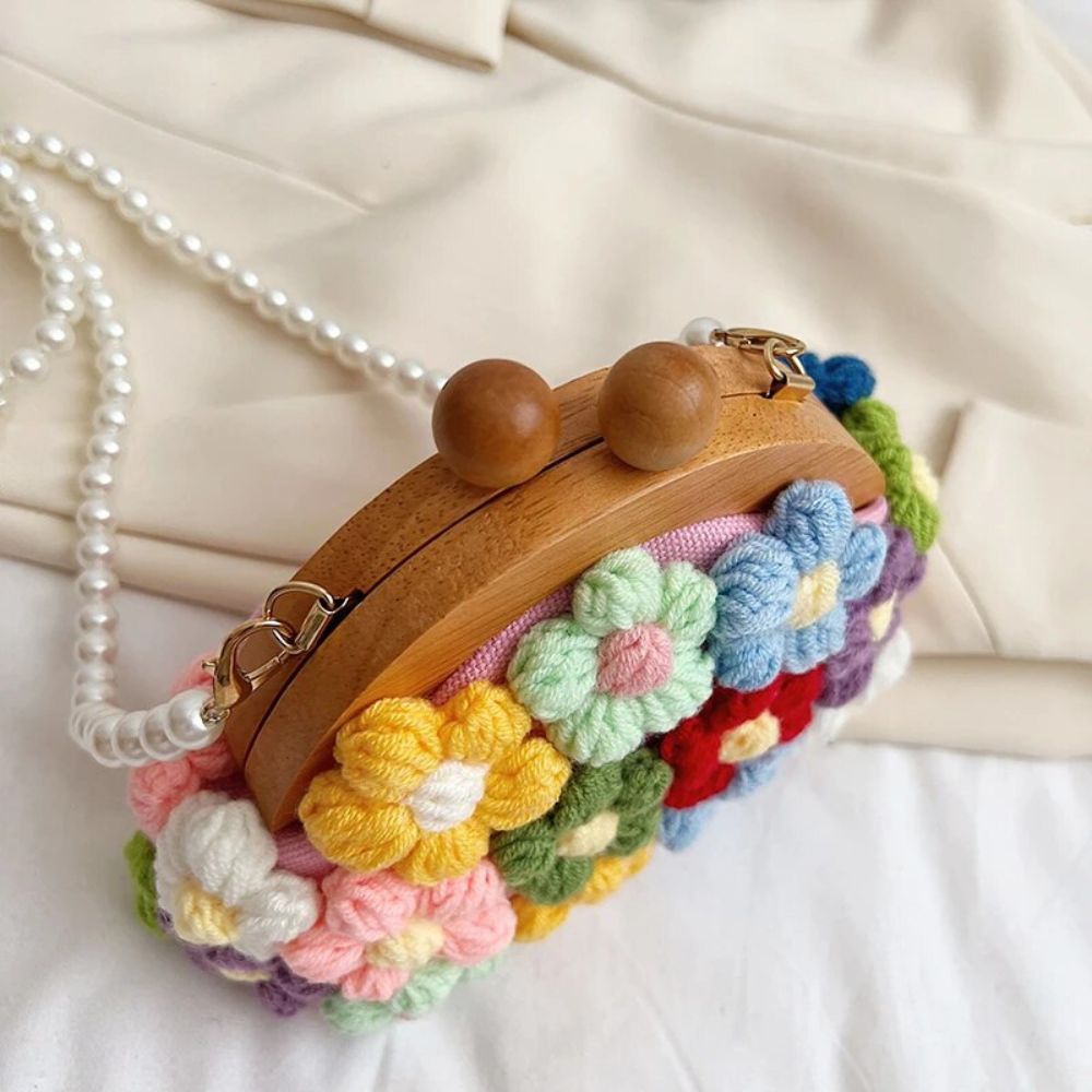 CROCHET FLOWER HANDBAG