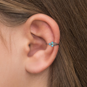 BLUE OPAL HOOP
