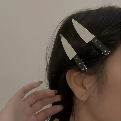 KNIFE HAIR CLIP