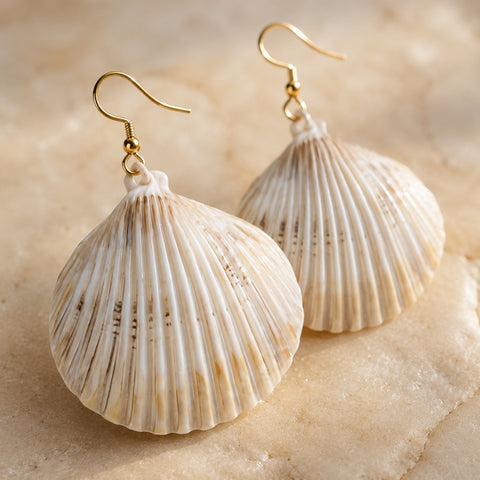 SEASHELL EARRINGS (PAIR)