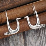 SWAN EARRINGS (PAIR)