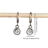 SWIRL EARRINGS (PAIR)