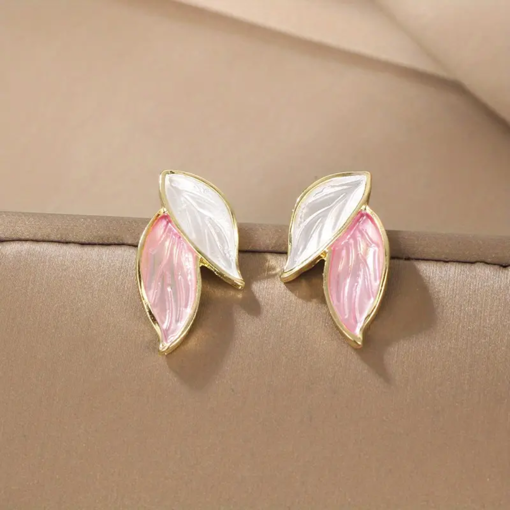 SIMPLE LEAF EARRINGS (PAIR)