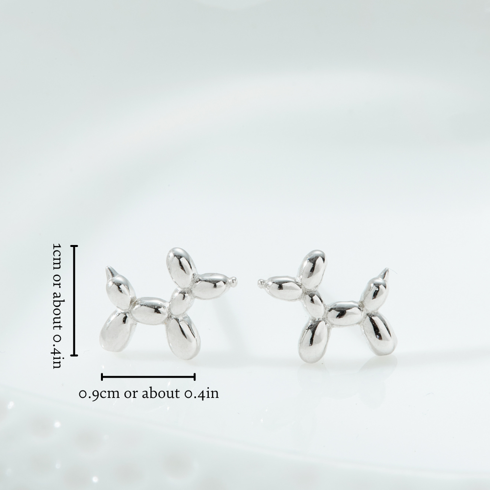 POODLE DOG EARRINGS (PAIR)