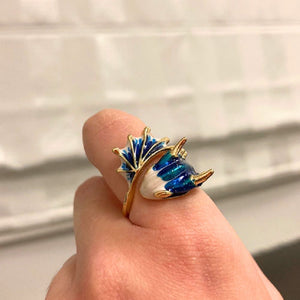 ENAMEL DRAGON RING (ADJUSTABLE)