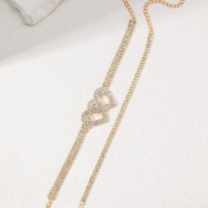 Sparkling Heart Anklet