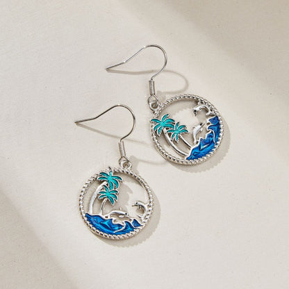 SEA BREEZE DOLPHINE EARRINGS (PAIR)