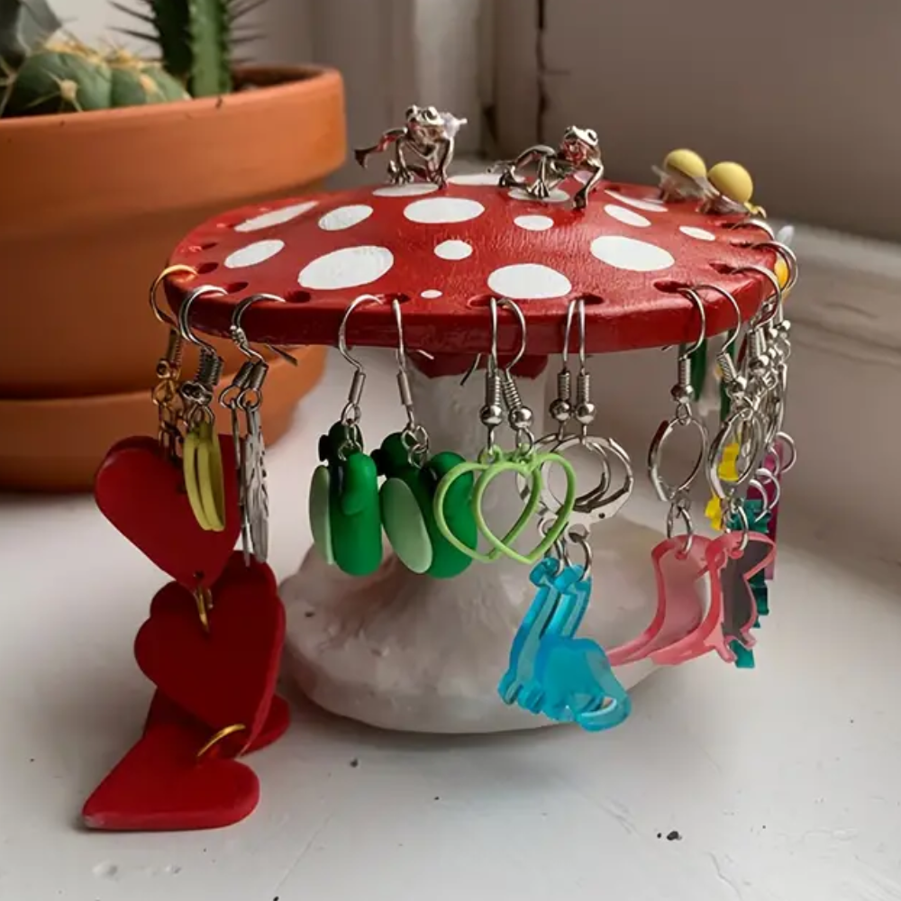 MUSHROOM EARRINGS HOLDER