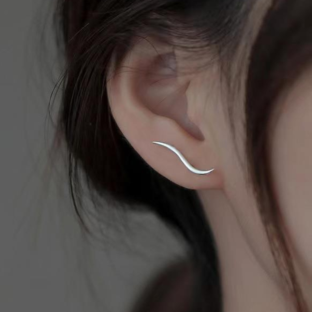 SIMPLE STREAMLINED EARRINGS (PAIR)