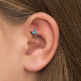 BLUE OPAL HOOP