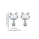 STAR CAT EARRINGS (PAIR)