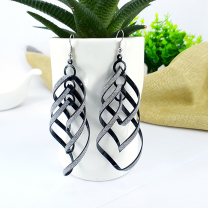 LAYERED SWIRLS EARRINGS (PAIR)