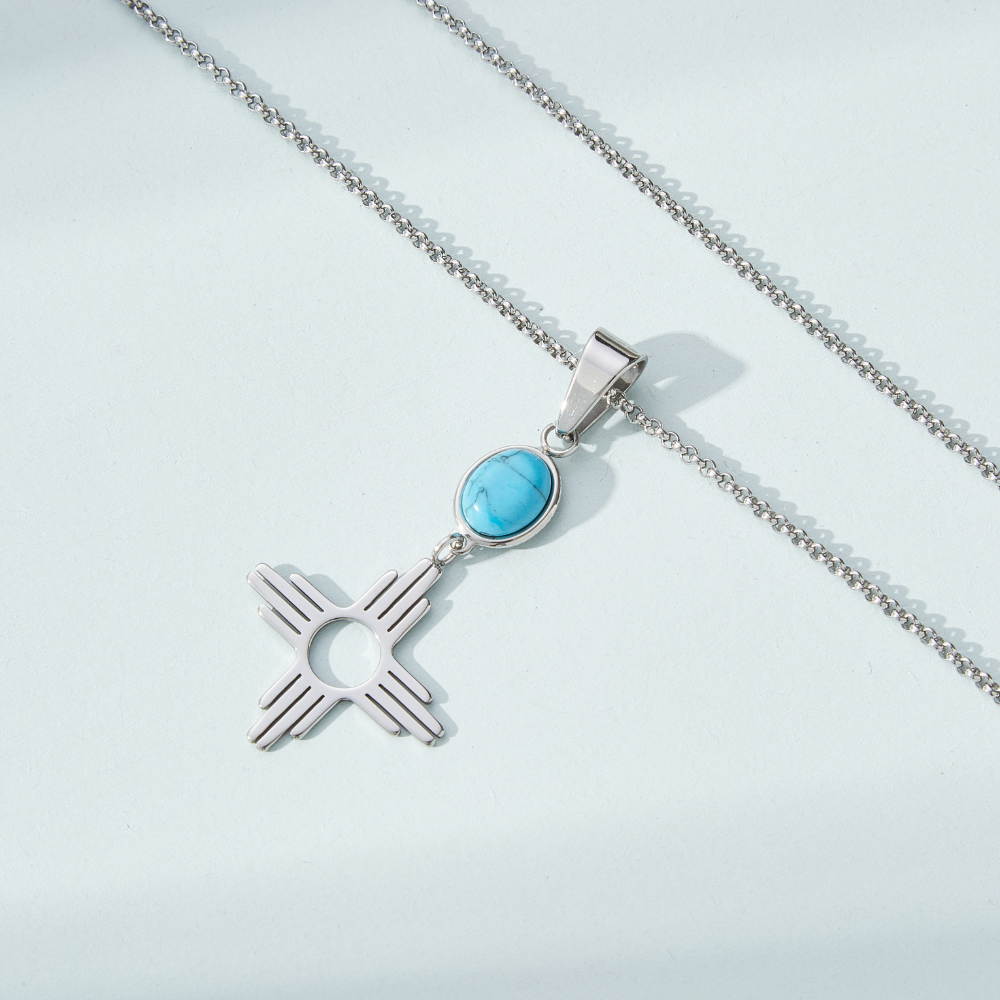 TURQUOISE SUN NECKLACE