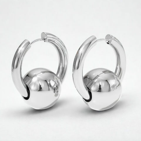 GOLD BALL EARRINGS (PAIR)