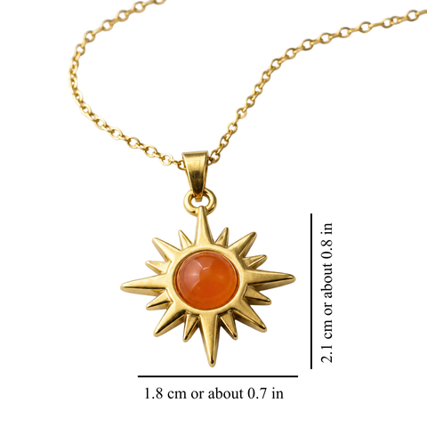 CITRINE SUN NECKLACE