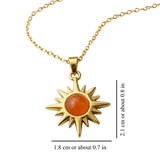 CITRINE SUN NECKLACE