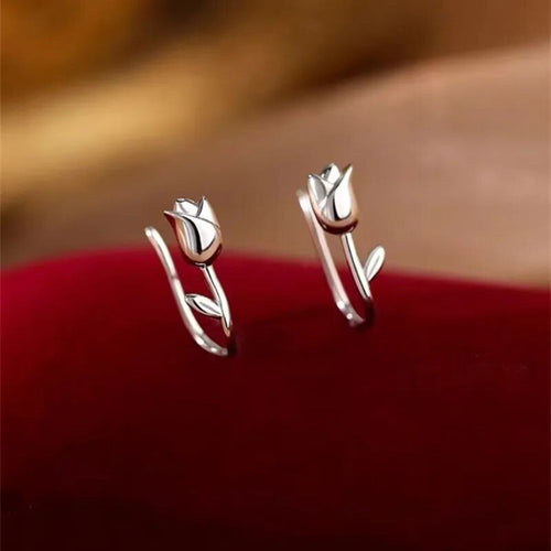 TULIP DROP EARRINGS (PAIR)