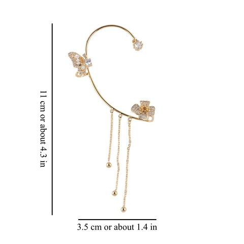 BUTTERFLY TASSEL EARRINGS (PAIR)