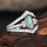 TRIO TURQUOISE RING SET (3 PCS)