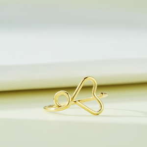 INFINITY HEART NOSE RING