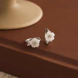 PEARL FLOWER EARRINGS (PAIR)