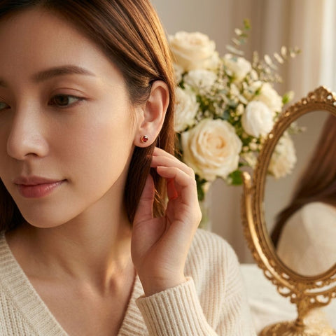 CRYSTAL STUD EARRINGS (PAIR)