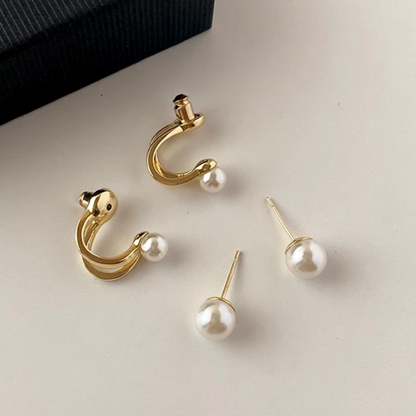 PEARL PRISM EARRINGS (PAIR)