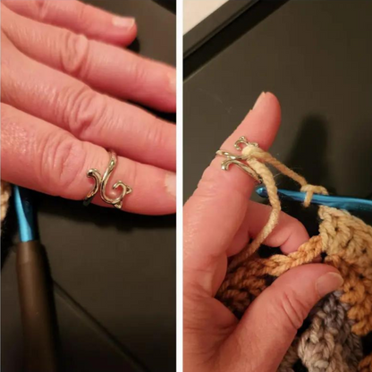 KITTEN CRAFT CROCHET RING (ADJUSTABLE)