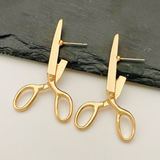 SCISSOR EARRINGS (PAIR)
