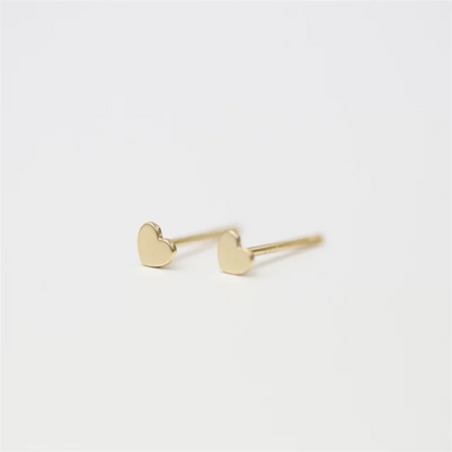 MINIMAL HEART EARRINGS (PAIR)