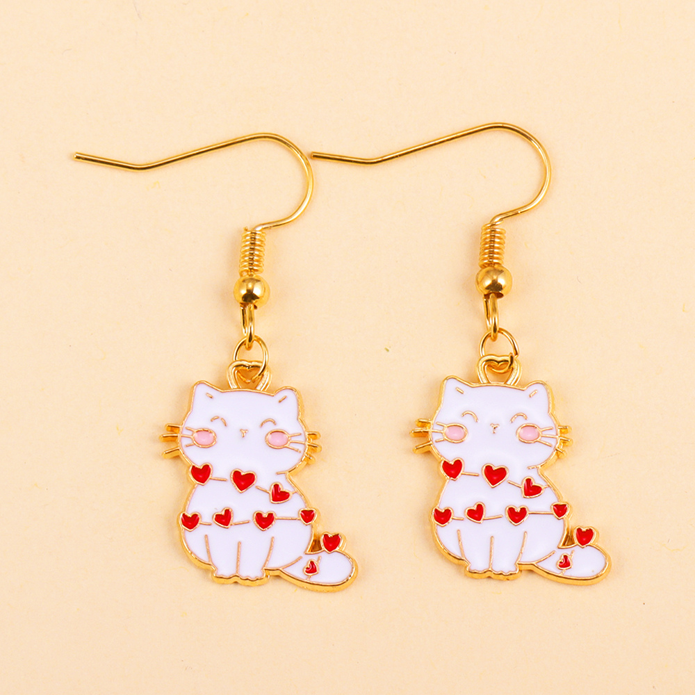 LOVE CAT EARRINGS (PAIR)