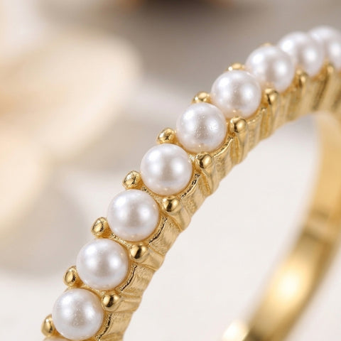 PEARL BEADED RING