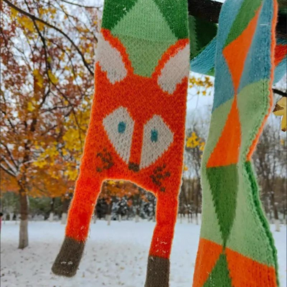 FOXY WARMTH KNIT SCARF