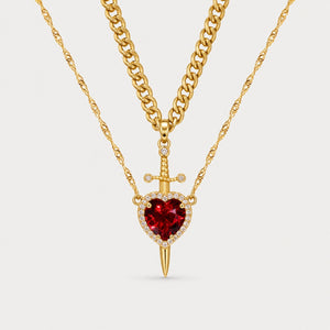 HEART & SWORD NECKLACE