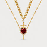 HEART & SWORD NECKLACE