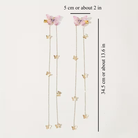 BUTTERFLY HAIR CLIPS