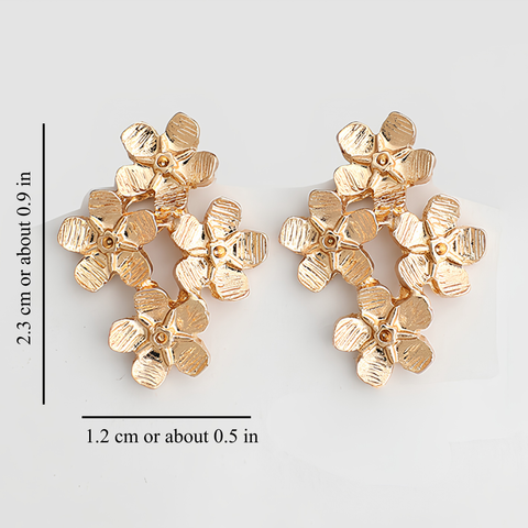 FORGET-ME-NOT FLORAL STUDS (PAIR)