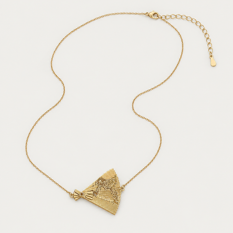 CHINESE FAN NECKLACE (ADJUSTABLE)