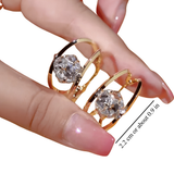 DOUBLE HOOP EARRINGS (PAIR)