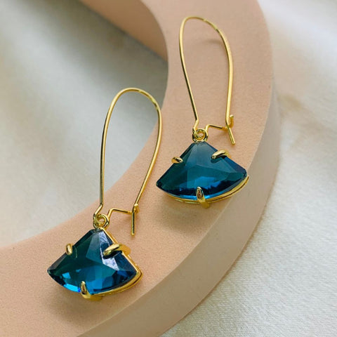 FRENCH BLUE EARRINGS (PAIR)