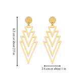 GOLD ARCHITECTURAL EARRINGS (PAIR)