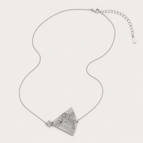 CHINESE FAN NECKLACE (ADJUSTABLE)