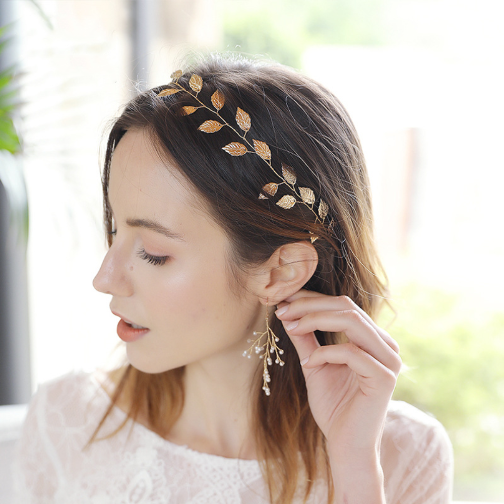 Gold leaf best sale hair accessories
