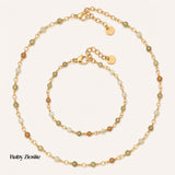 RAW EMERALD GEMSTONE SET