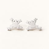 TINY FROG EARRINGS (PAIR)